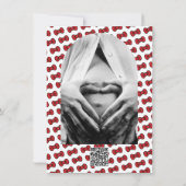 Schattige Red Bow Whimsical Baby shower Kaart (Achterkant)