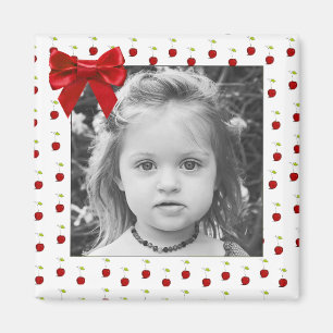 Schattige Red Cherry-foto Magnet