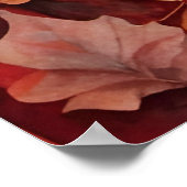 Schattige Red Fox-familie in het najaar Poster (Hoek)