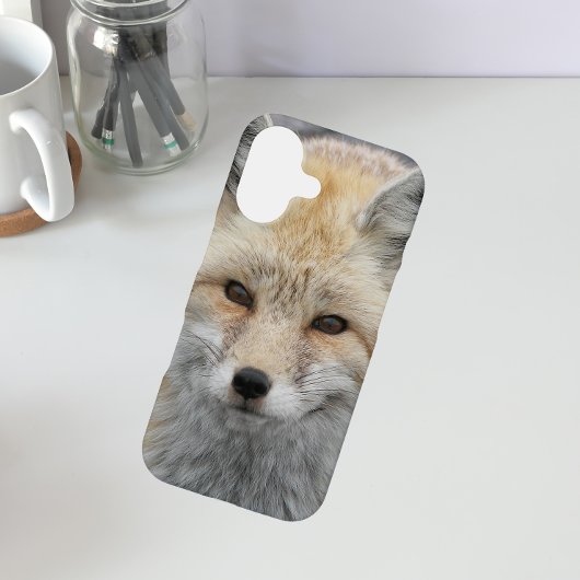 Schattige Red Fox Wildlife Foto iPhone 16 Hoesje