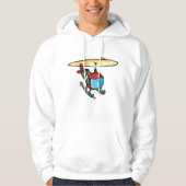 Schattige Red Helicopter Fun Luchtvaartontwerp Hoodie (Voorkant)