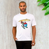 Schattige Red Helicopter Fun Luchtvaartontwerp T-shirt