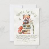 Schattige Red Panda Beer Boeken voor baby Kaart (Voorkant)