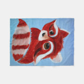 Schattige Red Panda Fleece Blanket (Voorkant (Horizontaal))