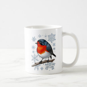 Schattige Red Robin Bird Koffiemok