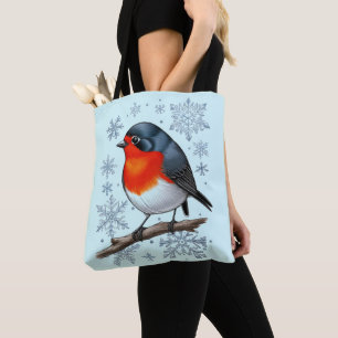 Schattige Red Robin Bird Tote Bag