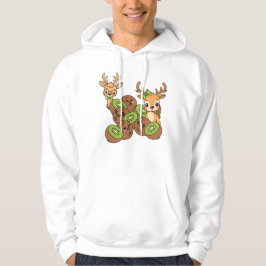 Schattige reekalfjes en Kawaii Kiwi Vruchten Hoodie