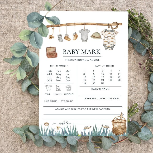 Schattige Reel Fun Gevist Baby shower Voorspelling (Creator heeft geüpload)