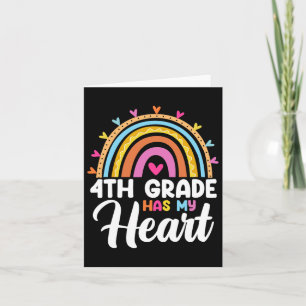 Schattige Regenboog 4e Klas Heeft Mijn Hart Leraar Kaart