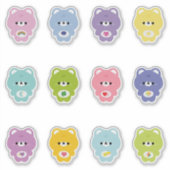 Schattige Regenboog Beer Sticker (Voorkant)