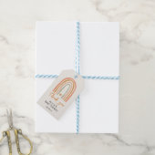 Schattige Regenboog Boho Baby Shower Bedankt Cadeaulabel (Met Touw)