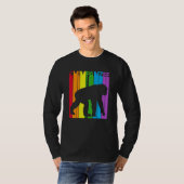 Schattige Regenboog Chimpansee dier T-shirt (Voorkant volledig)