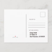 Schattige Regenboog Eenhoorn Sterren Harten Verjaa Uitnodiging Briefkaart (Achterkant)