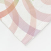 Schattige regenboog kerstpatroon fleece deken (Hoek)