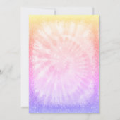 Schattige regenboog meisje verjaardag kaart (Achterkant)