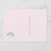 Schattige Regenboog - Meisjes Verjaardag Briefkaart (Achterkant)