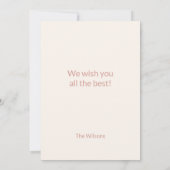 Schattige regenboog met spatvlokken Waterverf Kaart (Achterkant)