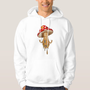 Schattige regenboog paddenstoel Hooded Sweatshirt
