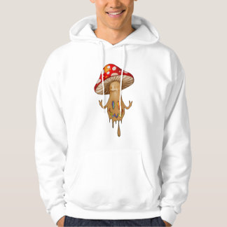 Schattige regenboog paddenstoel Hooded Sweatshirt