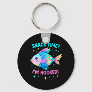 Schattige Regenboog Schubvis Kawaii Cartoon Oceaan Sleutelhanger