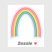 Schattige regenboog sticker (Vel)