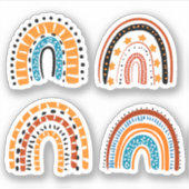schattige regenboog sticker (Voorkant)