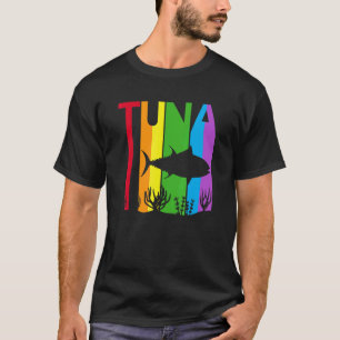 Schattige regenboog tonijn t-shirt
