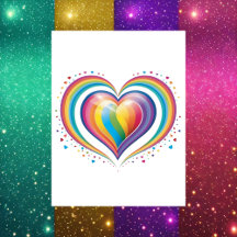 Schattige Regenbooghart, LGBTQ, Postcrossing