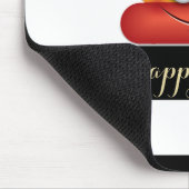 Schattige regenboogpoop Emoji, gestript Muismat (Hoek)