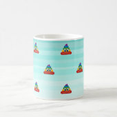 Schattige regenboogpoop Emoji Koffiemok (Center)