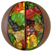 schattige regenboogregenboogkleurige snoep beer basketbal (Verticaal)