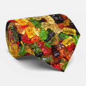 schattige regenboogregenboogkleurige snoep beer stropdas (Opgerold)