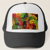 schattige regenboogregenboogkleurige snoep beer trucker pet (Voorkant)