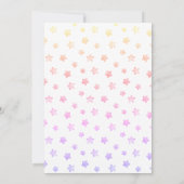 Schattige regenboogster meisjesverjaardag kaart (Achterkant)