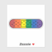 Schattige regenboogverband sticker (Vel)