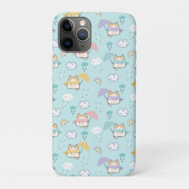 Schattige regendagpatroon Case-Mate iPhone case
