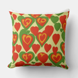 Schattige Reggae Mini Hearts Pattern Kussen