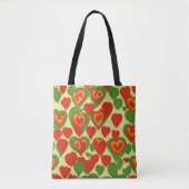Schattige Reggae Mini Hearts Pattern Tote Bag (Voorkant)