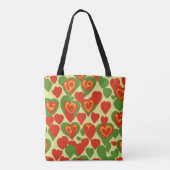Schattige Reggae Mini Hearts Pattern Tote Bag (Achterkant)