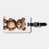 Schattige reisgenoot: Teddy Bear Bagagelabel (Voorkant horizontaal)