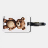 Schattige reisgenoot: Teddy Bear Bagagelabel (Achterkant horizontaal)