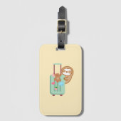 Schattige Reizen Sloth Bagagelabel (Voorkant (verticaal))