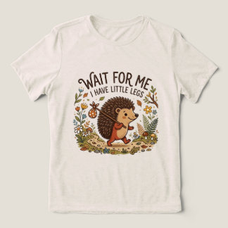 Schattige Reizende Egel met Kleine Poten Tri-Blend Shirt