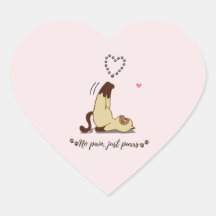 Schattige Rekkende Kat Sticker voor Kat Liefhebber