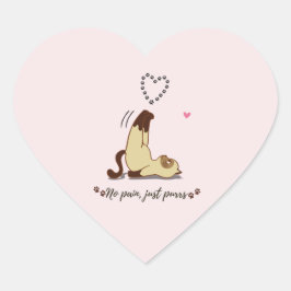 Schattige Rekkende Kat Sticker voor Kat Liefhebber