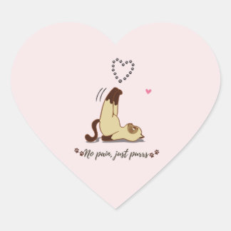 Schattige Rekkende Kat Sticker voor Kat Liefhebber