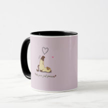 Schattige rekkende kat sticker voor kattenliefhebb