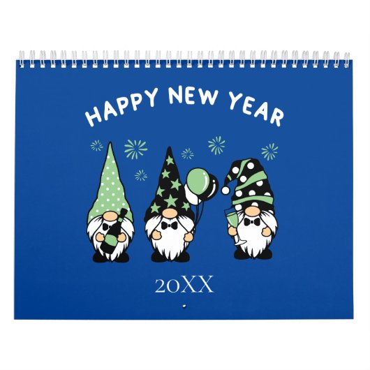 Schattige rendementscalendar voor Gnomen Calendar Kalender (Hoes)