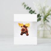 SCHATTIGE RENDIER BRIEFKAART (Staand voorkant)