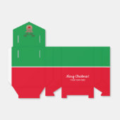 Schattige rendier cartoon aangepaste bulk kerstfee bedankdoosjes (Uitgevouwen)